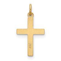 14k Heart Cross Charm-XR185