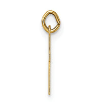 14k Polished Solid Cross Pendant-XR1862