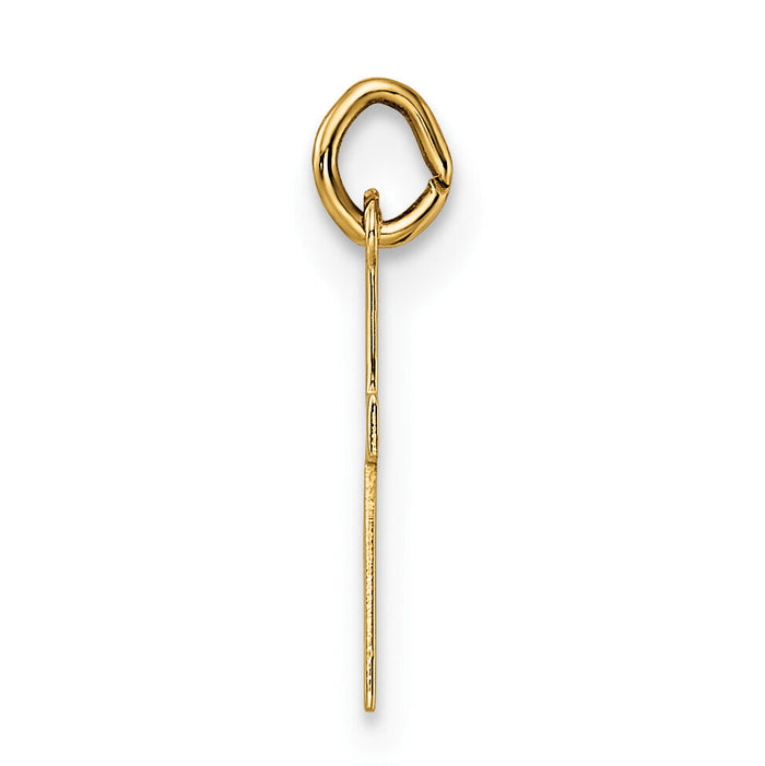 14k Polished Solid Cross Pendant-XR1862