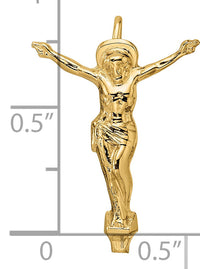 14k Polished Solid Risen Christ Chain Slide-XR1895