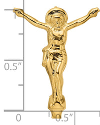 14k Polished Solid Risen Christ Chain Slide-XR1897