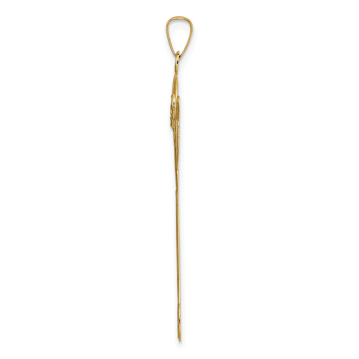 14k Polished Solid Risen Christ Pendant-XR1903