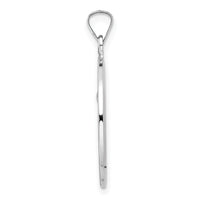 14k White Gold Polished St Anthony Solid Medal Pendant-XR1921
