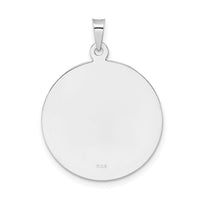 14k White Gold Polished St Anthony Solid Medal Pendant-XR1921