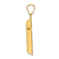 14K Polished Cross Pendant-XR1924