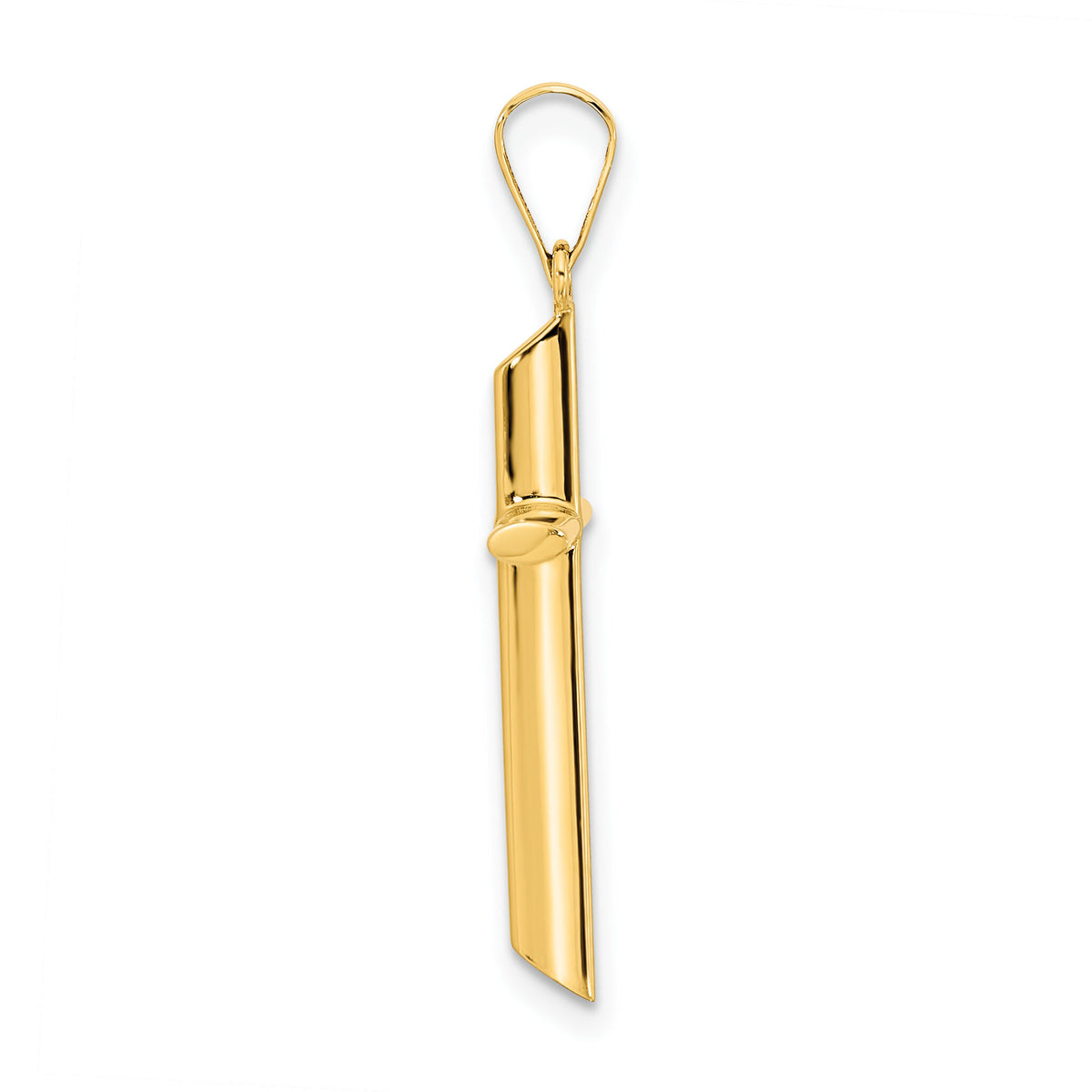 14K Polished Cross Pendant-XR1926