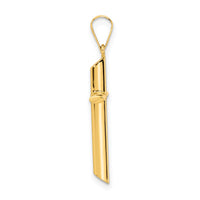 14K Polished Cross Pendant-XR1926