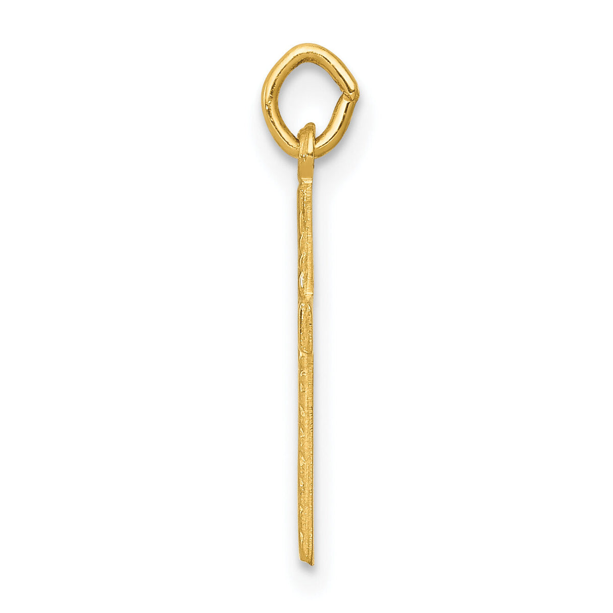 14k Floral Cross Charm-XR193