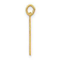 14k Floral Cross Charm-XR193