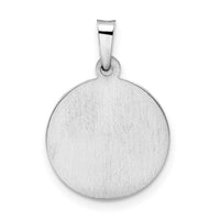14k White Gold Polished and Satin Hollow St Jude Thaddeus Medal Pendant-XR1935