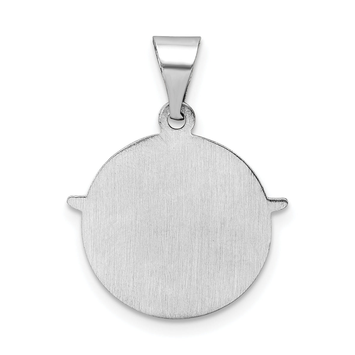 14k White Gold Polished and Satin Hollow Holy Spirit Pendant-XR1955