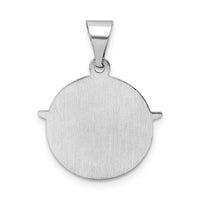 14k White Gold Polished and Satin Hollow Holy Spirit Pendant-XR1955