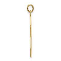 14k Polished Solid Star of David Pendant-XR1961