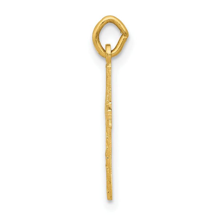 14k Small Cross Charm-XR199
