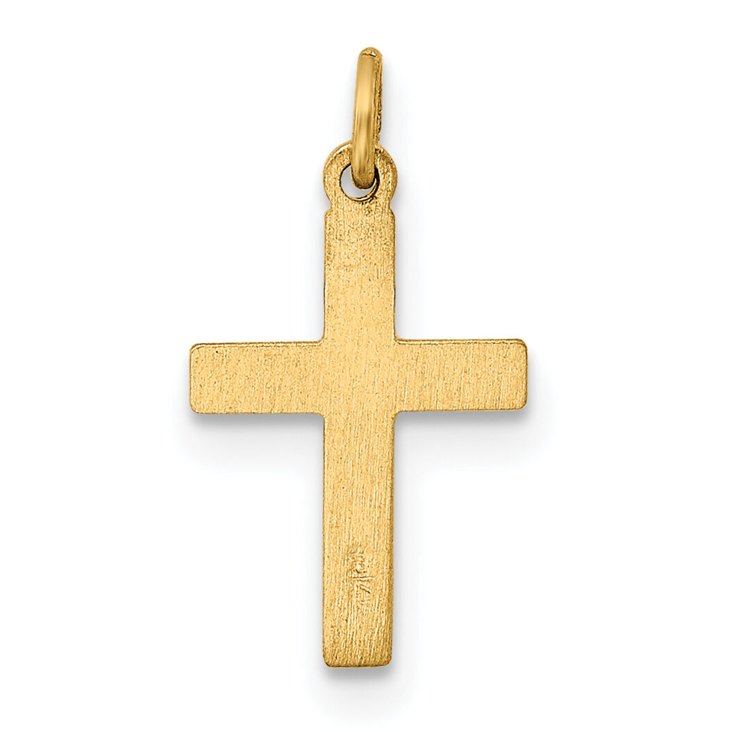 14k Small Cross Charm-XR199
