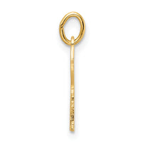 14k Polished Solid Chai Symbol Outline Pendant-XR1997