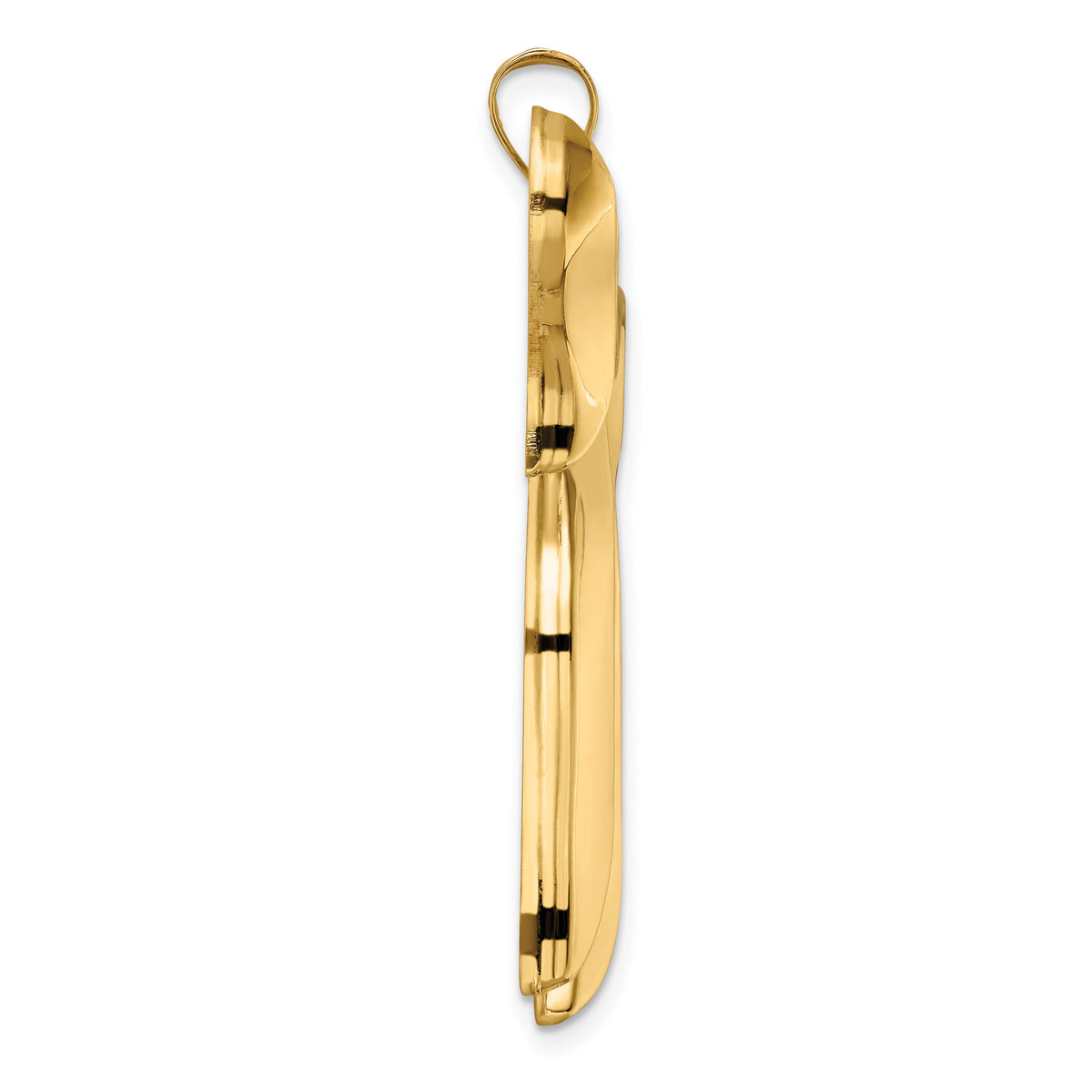 14k Polished Solid Chai Symbol Pendant-XR1999
