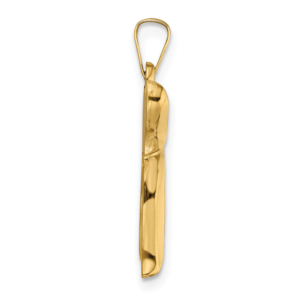 14k Polished Hollow Chai Symbol Pendant-XR2003