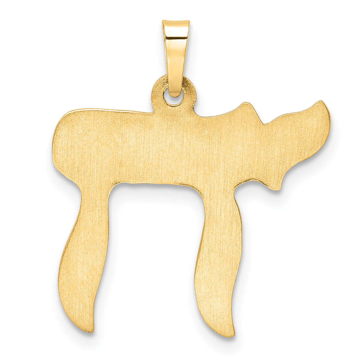 14k Polished Hollow Chai Symbol Pendant-XR2003