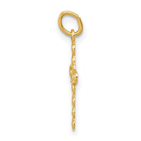 14k Small Polished Cross Charm-XR201