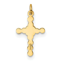 14k Small Polished Cross Charm-XR201