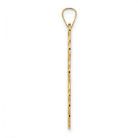 14k Polished Eastern Orthodox Solid Cross Pendant-XR2014