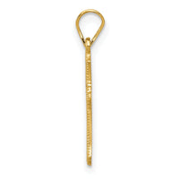 14k Budded Cross Charm-XR202
