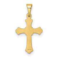 14k Budded Cross Charm-XR202
