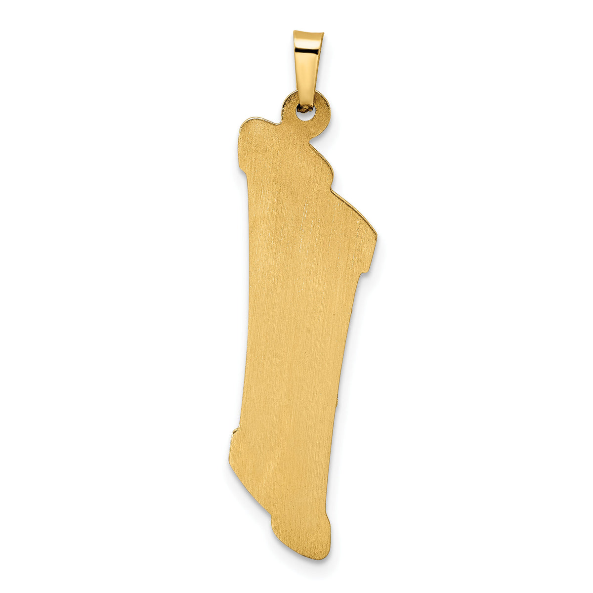 14k Two-tone Hollow Torah Scroll and Star Pendant-XR2027