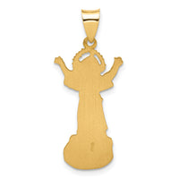 14k Hollow Divine Child Jesus Figure Charm-XR2096