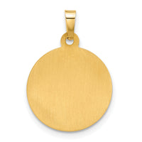 14K Hollow Sacred Heart of Jesus Medal-XR2099
