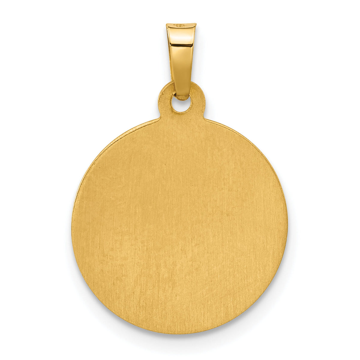 14K and White Rhodium Hollow Sacred Heart of Jesus Medal-XR2100