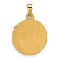 14K and White Rhodium Hollow Sacred Heart of Jesus Medal-XR2100