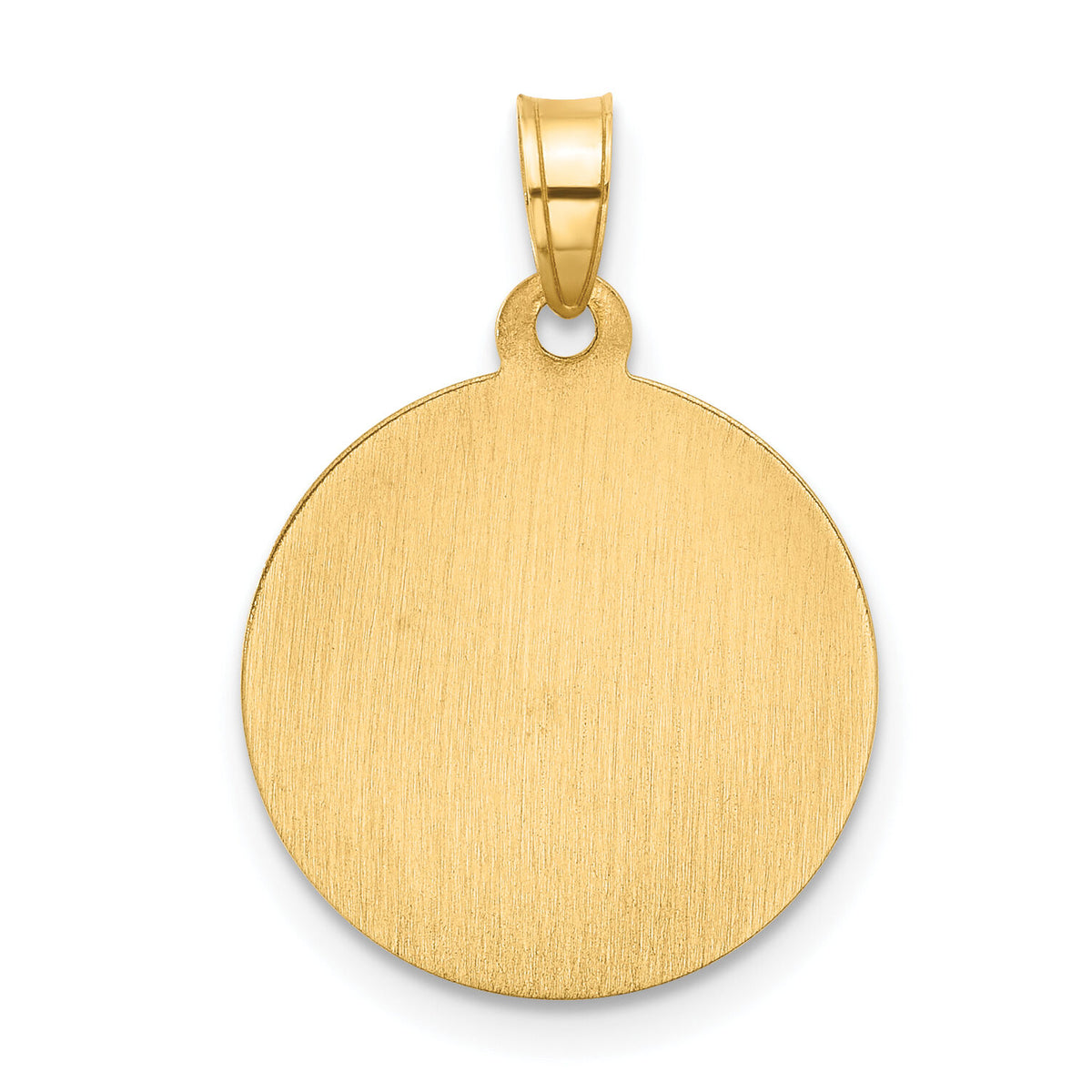 14k and Rhodium Hollow Lady of Guadalupe Pendant-XR2101