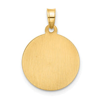 14k and Rhodium Hollow Lady of Guadalupe Pendant-XR2101