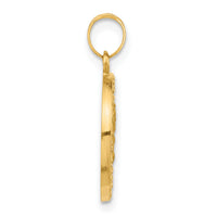 14K Hollow Our Lady of Mt Carmel Medal-XR2103