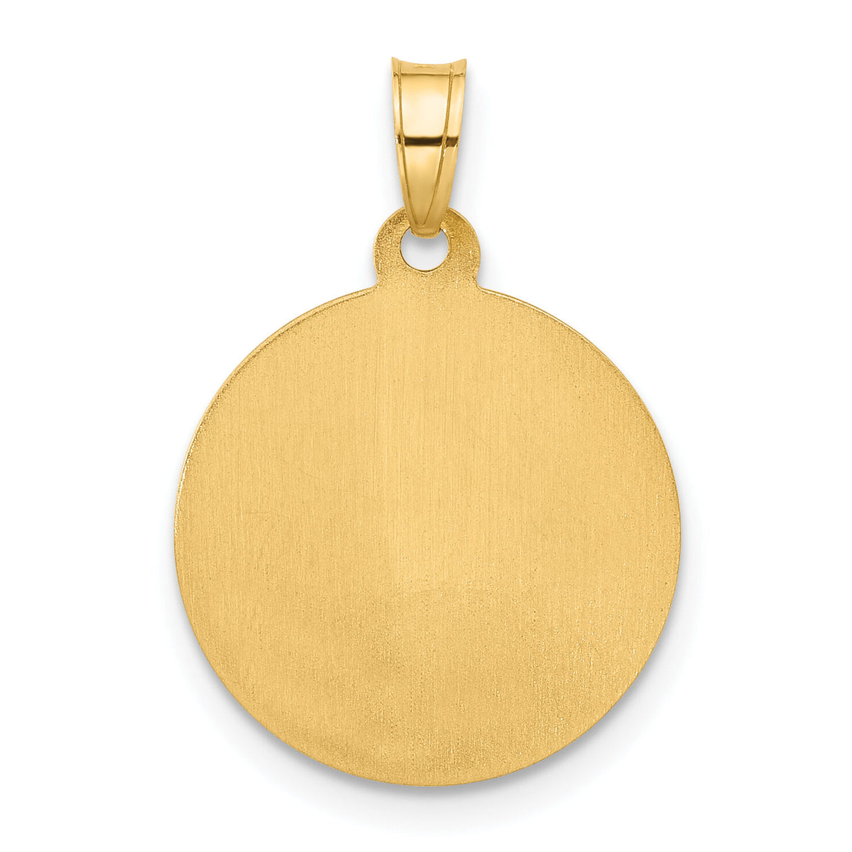 14K Hollow Our Lady of Mt Carmel Medal-XR2103
