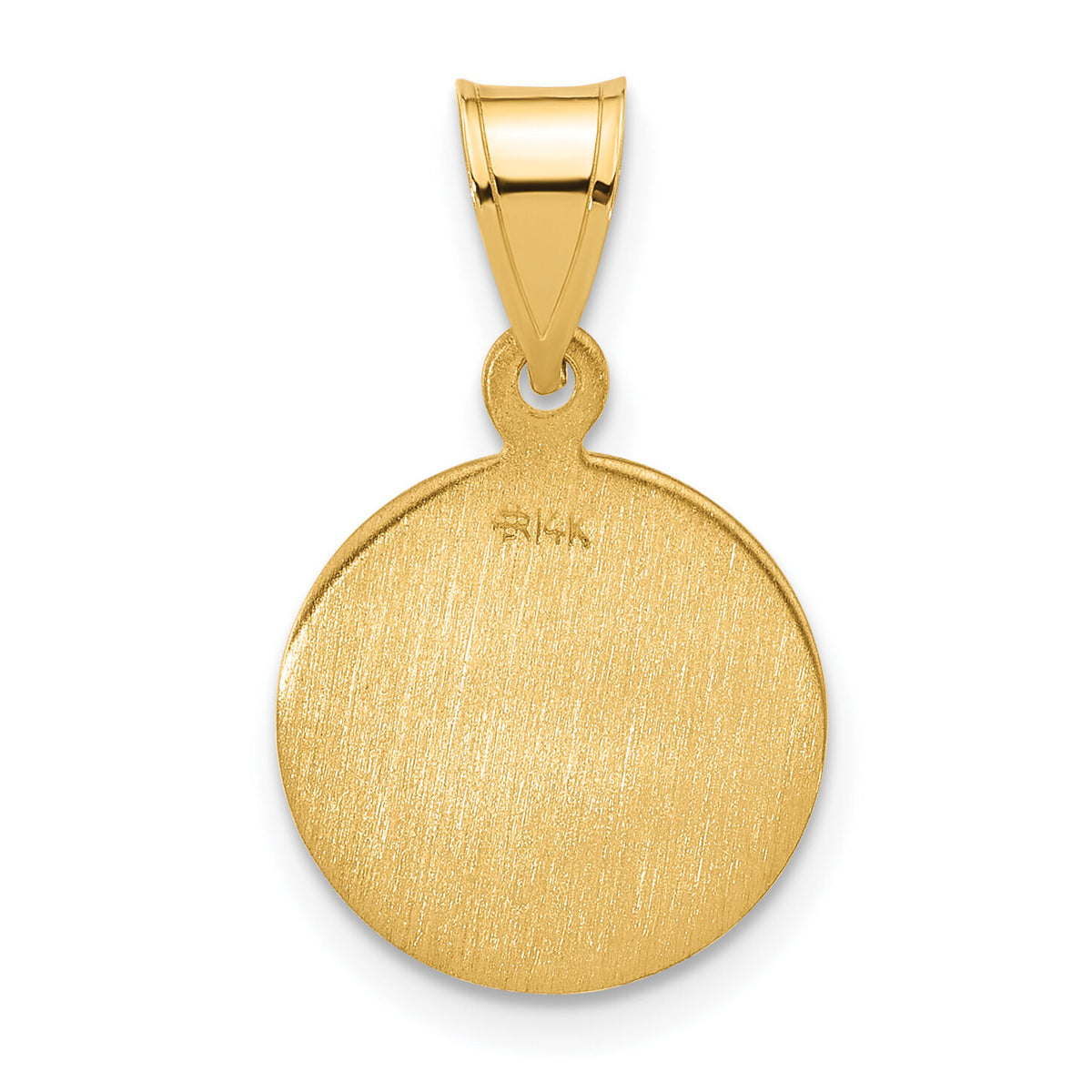14k Polished and Satin Solid Our Lady of Perpetual Help Medal-XR2105