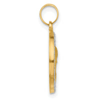 14k and Rhodium Hollow Lady of Sorrows Pendant-XR2106