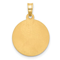 14k and Rhodium Hollow Lady of Sorrows Pendant-XR2106