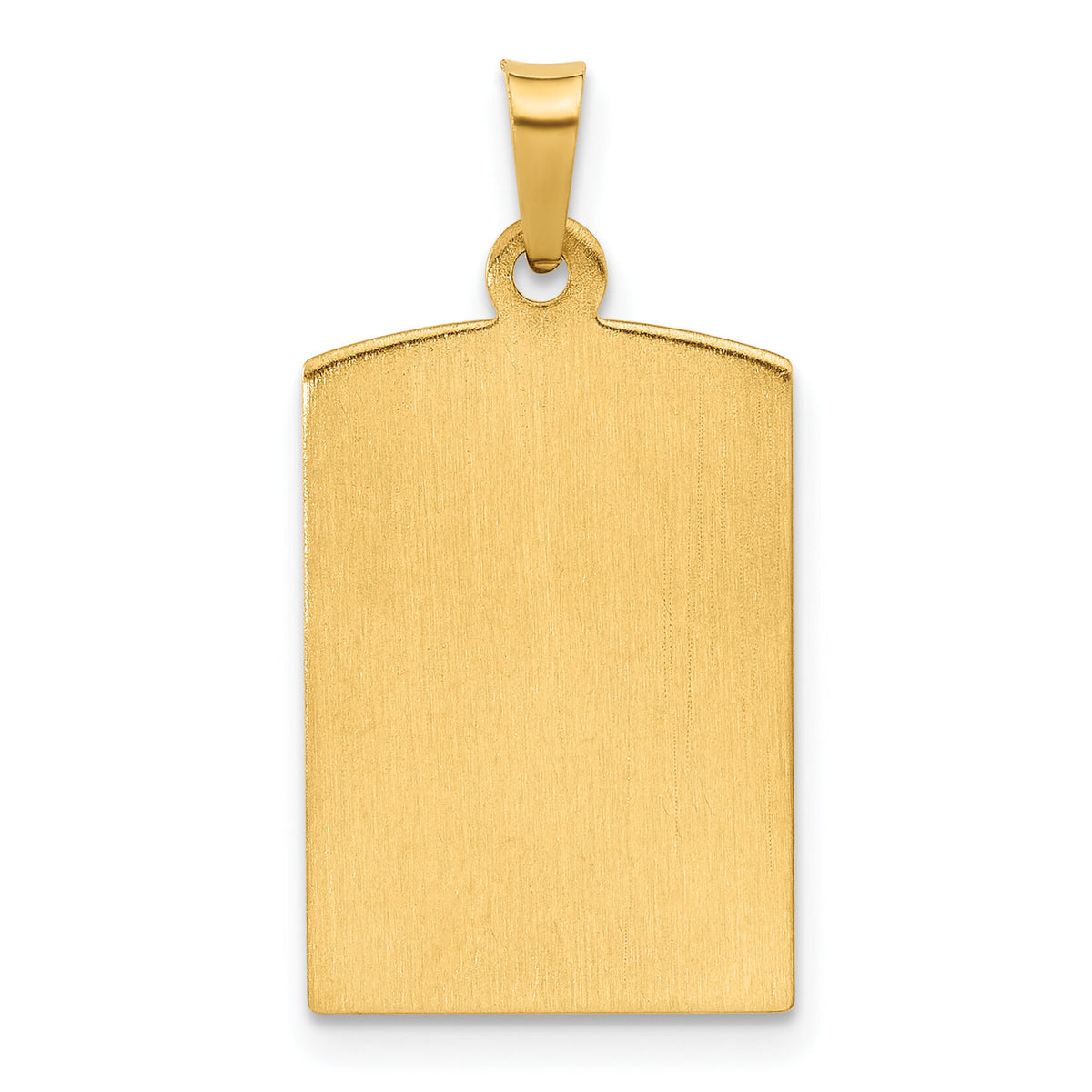 14K Rectangular Hollow Miraculous Medal-XR2126