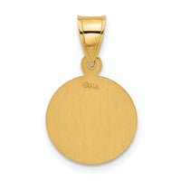 14k Polished and Satin Solid Our Guardian Angel Medal-XR2127