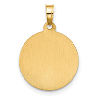 14K with White Rhodium Hollow St. Anthony Medal-XR2134
