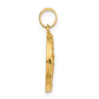 14K Hollow St. Christopher Medal-XR2136