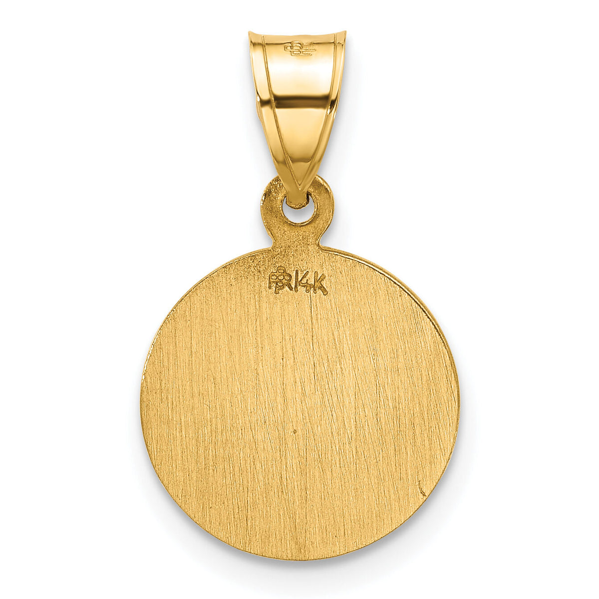 14k Polished and Satin St. Christopher Medal-XR2138