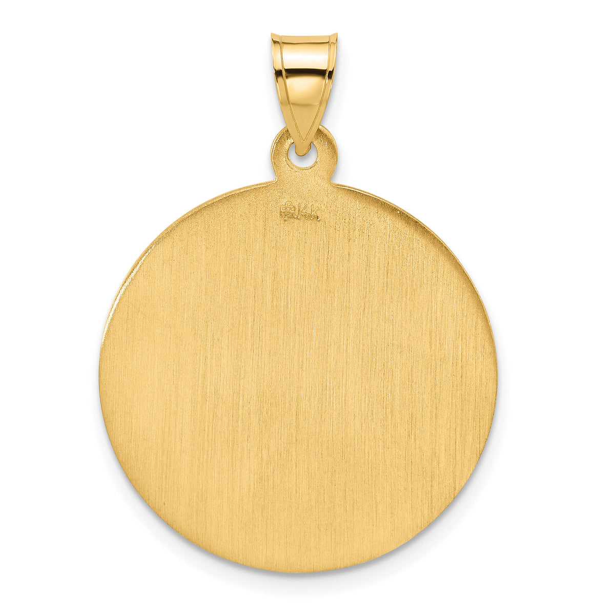 14k Polished and Satin Solid St. Christopher Medal-XR2139