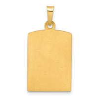 14K Rectangular Hollow St. Christopher Medal-XR2140