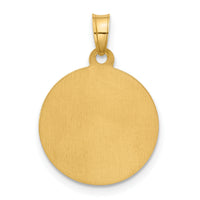 14K with White Rhodium Hollow St. Joseph Medal-XR2143