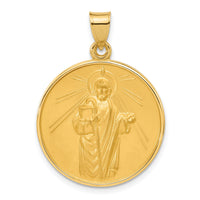 14k Polished and Satin Solid St Jude Thaddeus Medal-XR2148