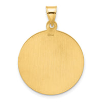 14k Polished and Satin Solid St. Michael Medal-XR2149